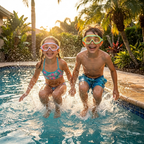 משקפות PopiSplash עם מסגרת סיליקון גמישה ובלתי שבירה